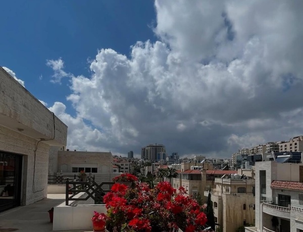 Rooftop Apartment for Rent in Abdoun, Amman | Wraparound Terrace & Views