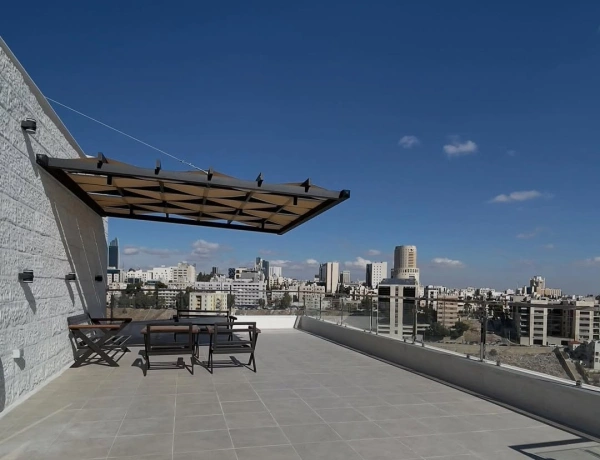 Luxury 3-Bedroom Duplex Apartment for Rent in Abdoun Amman | Private Rooftop & Panoramic Views