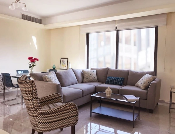 Modern 2-Bedroom Furnished Apartment for Rent in Abdoun, Amman | Diplomatic Zone