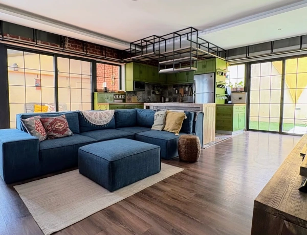 Fully Furnished 120sqm Industrial Loft with Private Terrace for Rent | Um Uthaina, Amman
