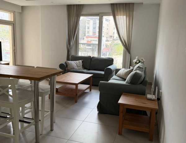 Modern 2-Bedroom Furnished Apartment for Rent in Abdoun – 90 SQM | Balcony & Parking