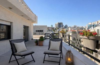 Luxury 2-Bedroom Rooftop Apartment for Rent in Abdoun | 150 sqm + 200 sqm Terrace