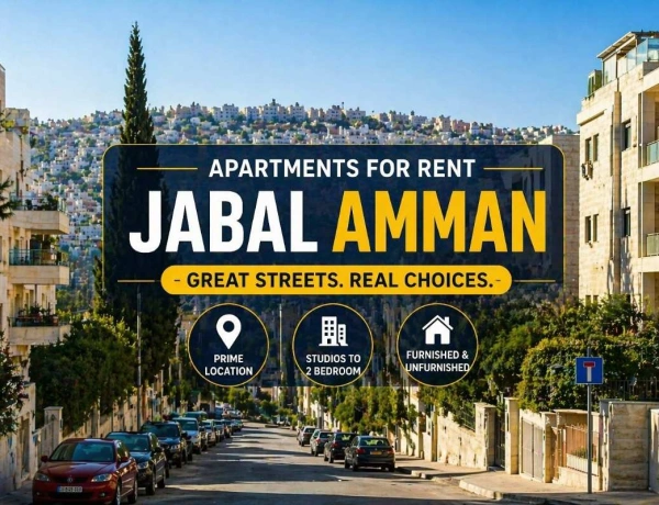 Apartments for Rent Jabal Amman | Furnished & Unfurnished Units by Street