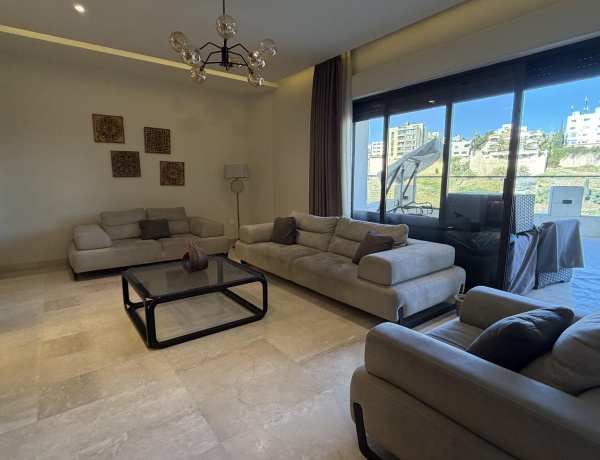 Luxury Three-Bedroom Apartment with Private Terrace for Rent in Abdoun, Amman
